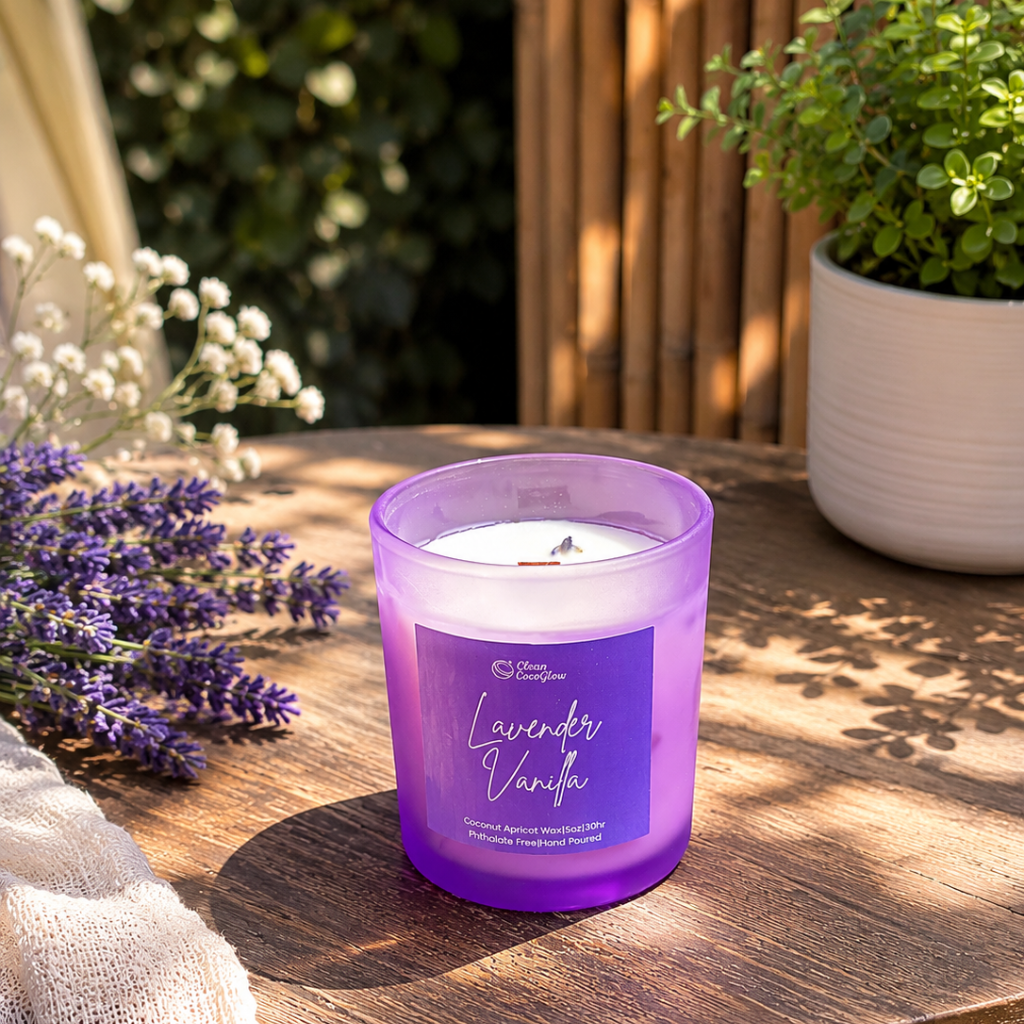 Lavender Vanilla Scented Candle