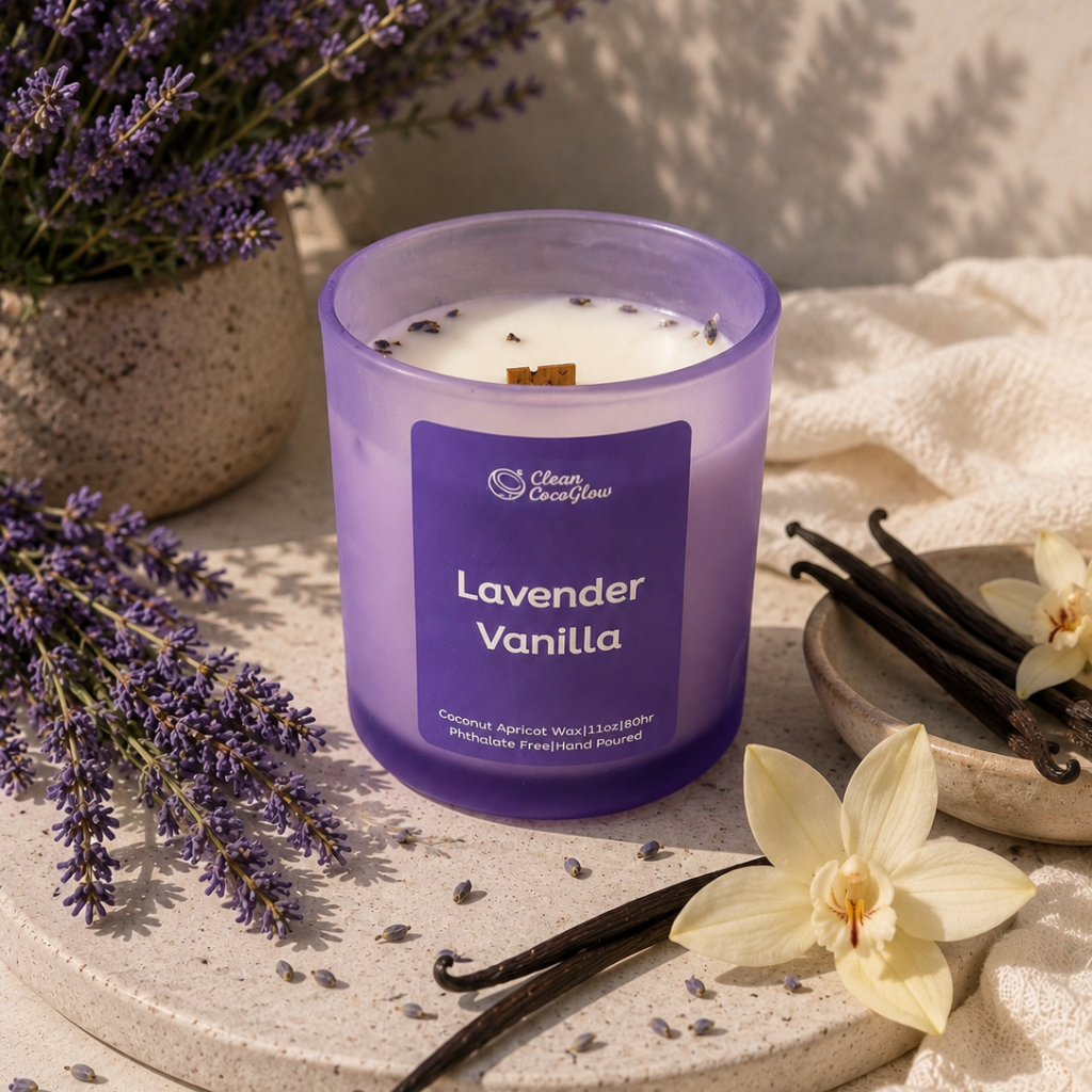 Lavender Vanilla Scented Candle