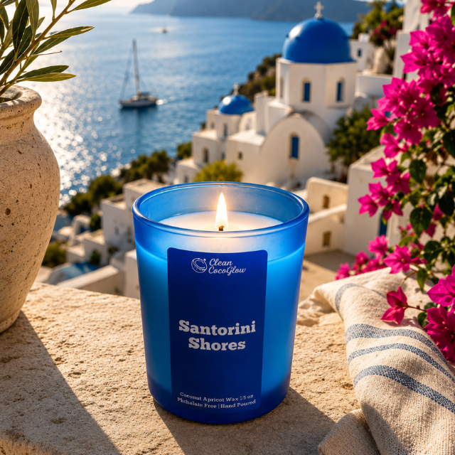 Santorini Shores Petite Scented Candled