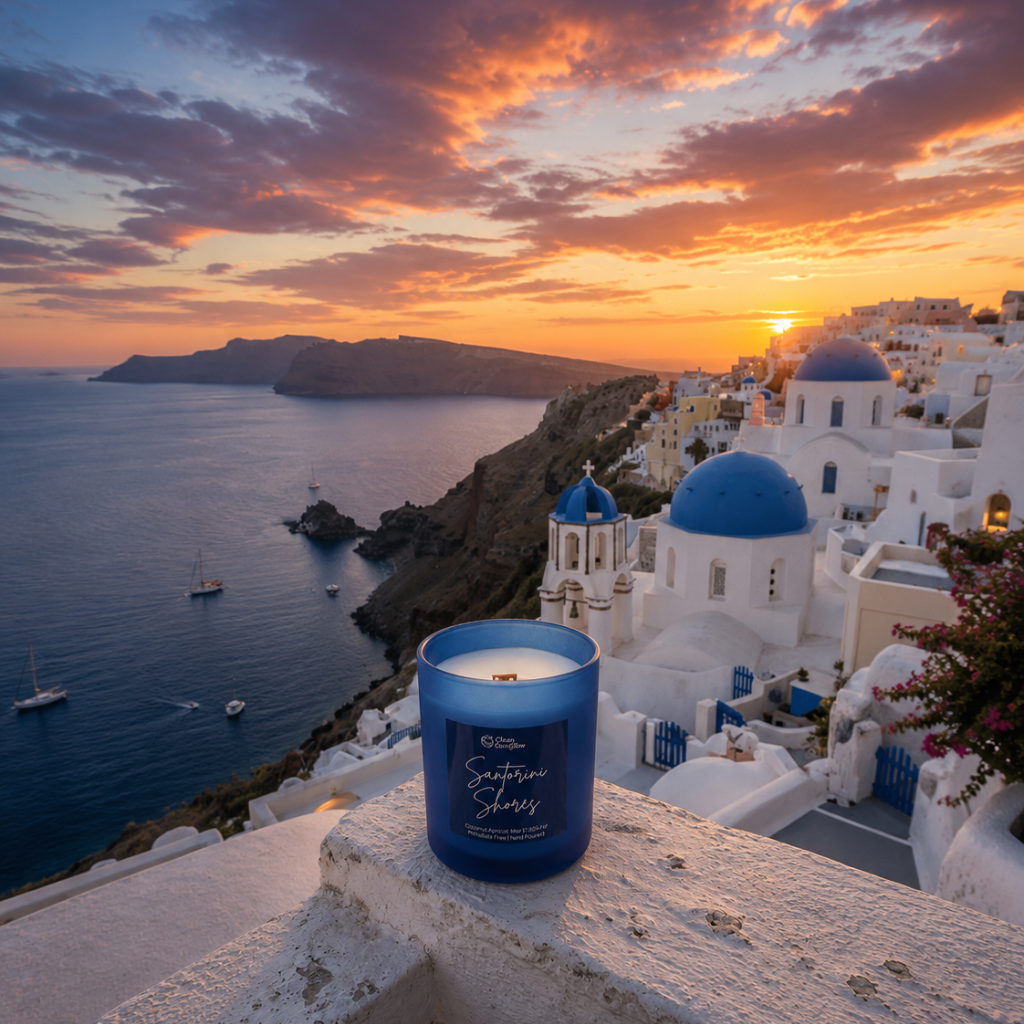 Santorini Shores Scented Candle