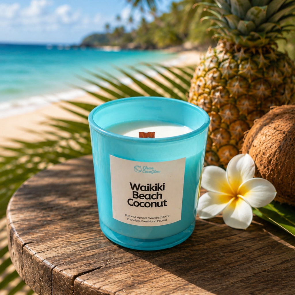 Waikiki Beach Coconut Scented Candle