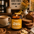 banana nut bread scented candle wooden wick