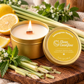 lemongrass verbena scented candle tin