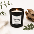 mahogany teakwood candle