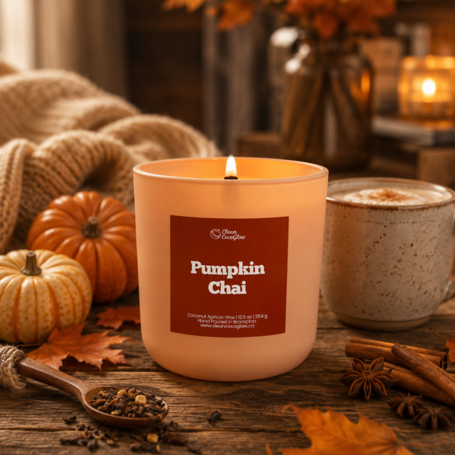 pumpkin chai scented candle 12.5oz