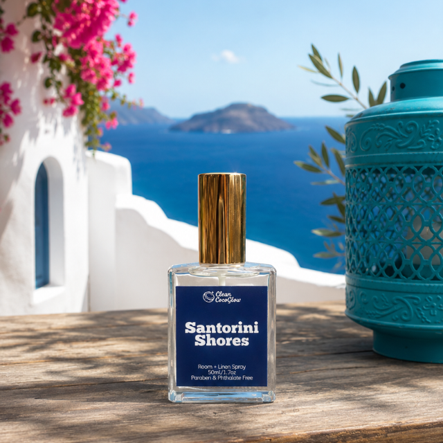 santorini shores room linen spray