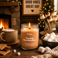 toasted marshmallow scented candle wooden wick