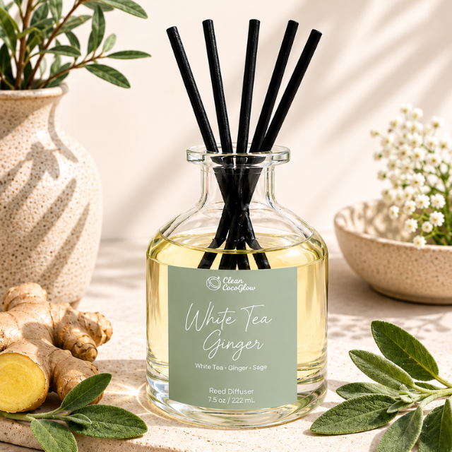 white tea ginger reed diffuser